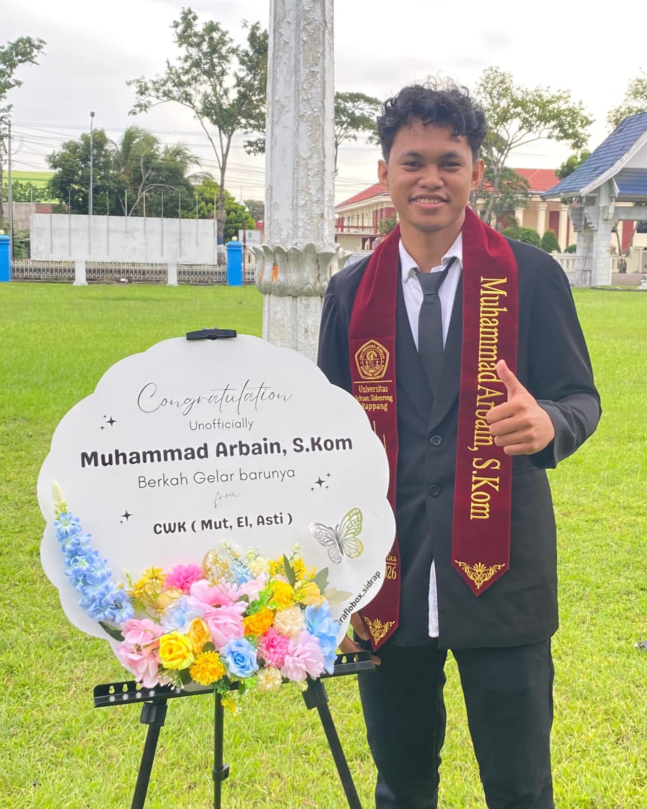 Muhammad Arbain Mahasiswa Informatika UNISAN Sidrap Ciptakan Website Fakultas sebagai Solusi Transformasi Digital Kampus